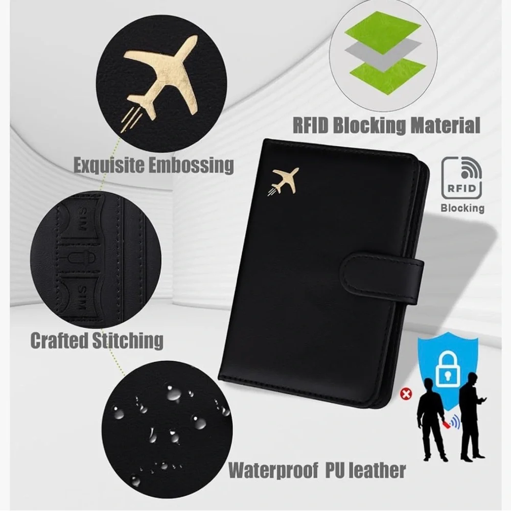 BRAND NEW GOAUS Passport Holder for Travel with Airtag Card Slots